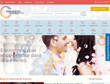 Tablet Screenshot of organizandoeventos.com.br